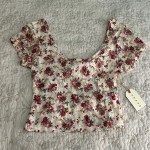 Forever 21 Floral Crop Top